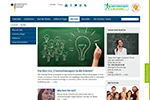 Screenshot Seite "Ideenwettbewerb Unternehmergeist" (Bild anzeigen)