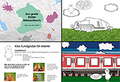 Link zur Seite „farb-E“ (Ein paar Seiten aus dem interaktiven Malbuch - das Produkt der Schülerfirma farb-E)