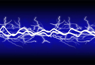 Strom und Blitze