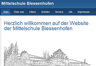 Die Website der Mittelschule Biessenhofen