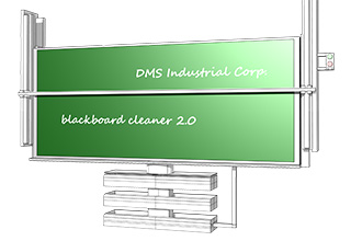 Schematische Darstellung der Funktionsweise des Blackboard-Cleaner 2.0