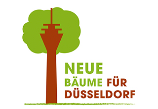 Logo von StormELA, Aufschrift: Neue Bäume für Düsseldorf