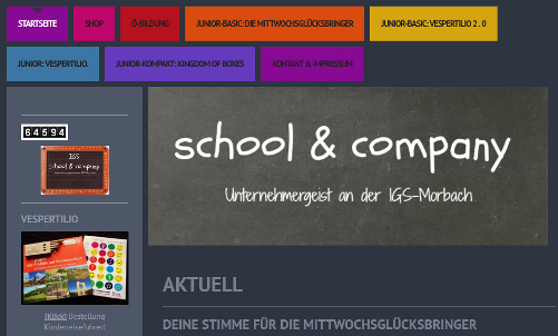 Screenshot der Webseite igs-schoolandcompany.de