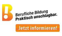Link zur Seite „www.praktisch-unschlagbar.de“ (Logo Best of Ausbildung bzw. Praktisch unschlagbar)