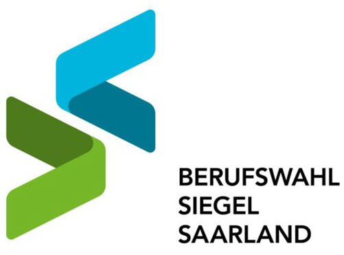 Logo vom Berufswahl-SIEGEL Saarland, Aufschrift: Berufswahl Siegel Saarland