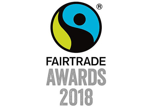 Logo des Fairtrade Award 2018, Aufschrift: Fairtrade Awards 2018