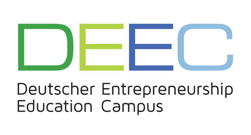 Logo des Deutschen Entrepreneurship Education Campus, Aufschrift: Deutscher Entrepreneurship Education Campus