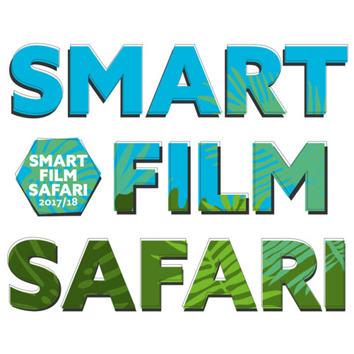Logo der Smart Film Safari 2017/18; Aufschrift: Smart Film Safari