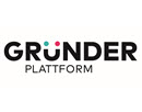 Link zur Seite „Gründerplattform“ (Logo der Gründerplattform, Schriftzug in schwarzer Schrift: GRÜNDERPLATTFORM)